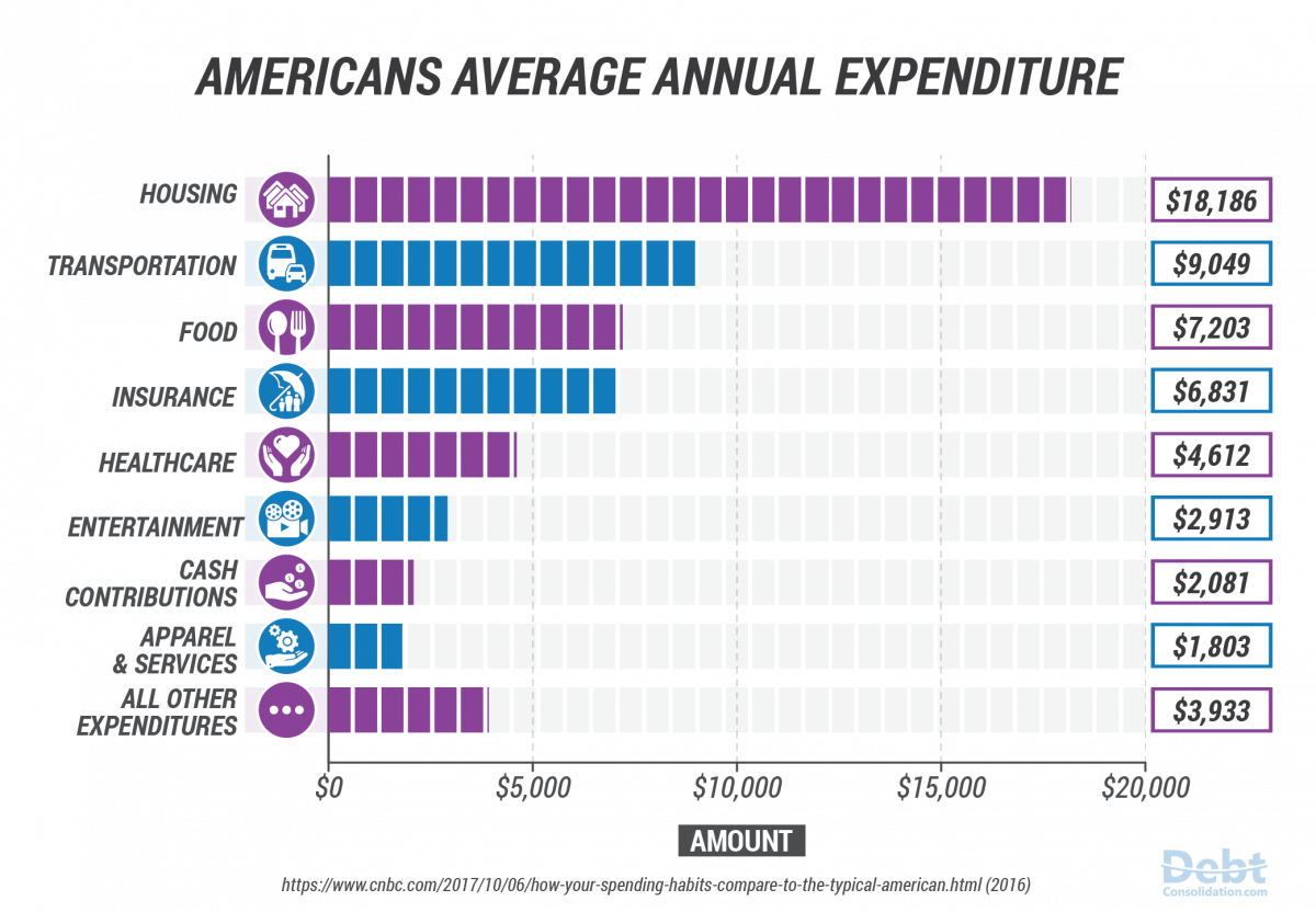 2017 Americans Average Annual Expenditure